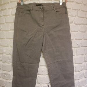 St. John Grey Straight Leg Jeans Sz 10